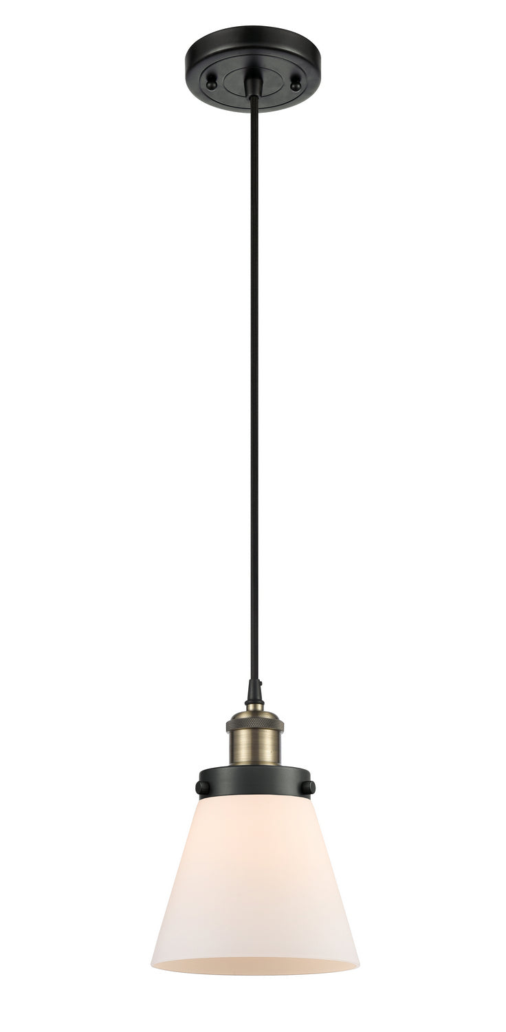 Innovations 916-1P-BAB-G61 One Light Mini Pendant, Black Antique Brass