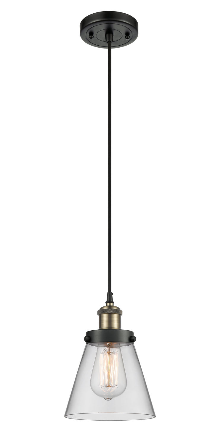 Innovations 916-1P-BAB-G62 One Light Mini Pendant, Black Antique Brass