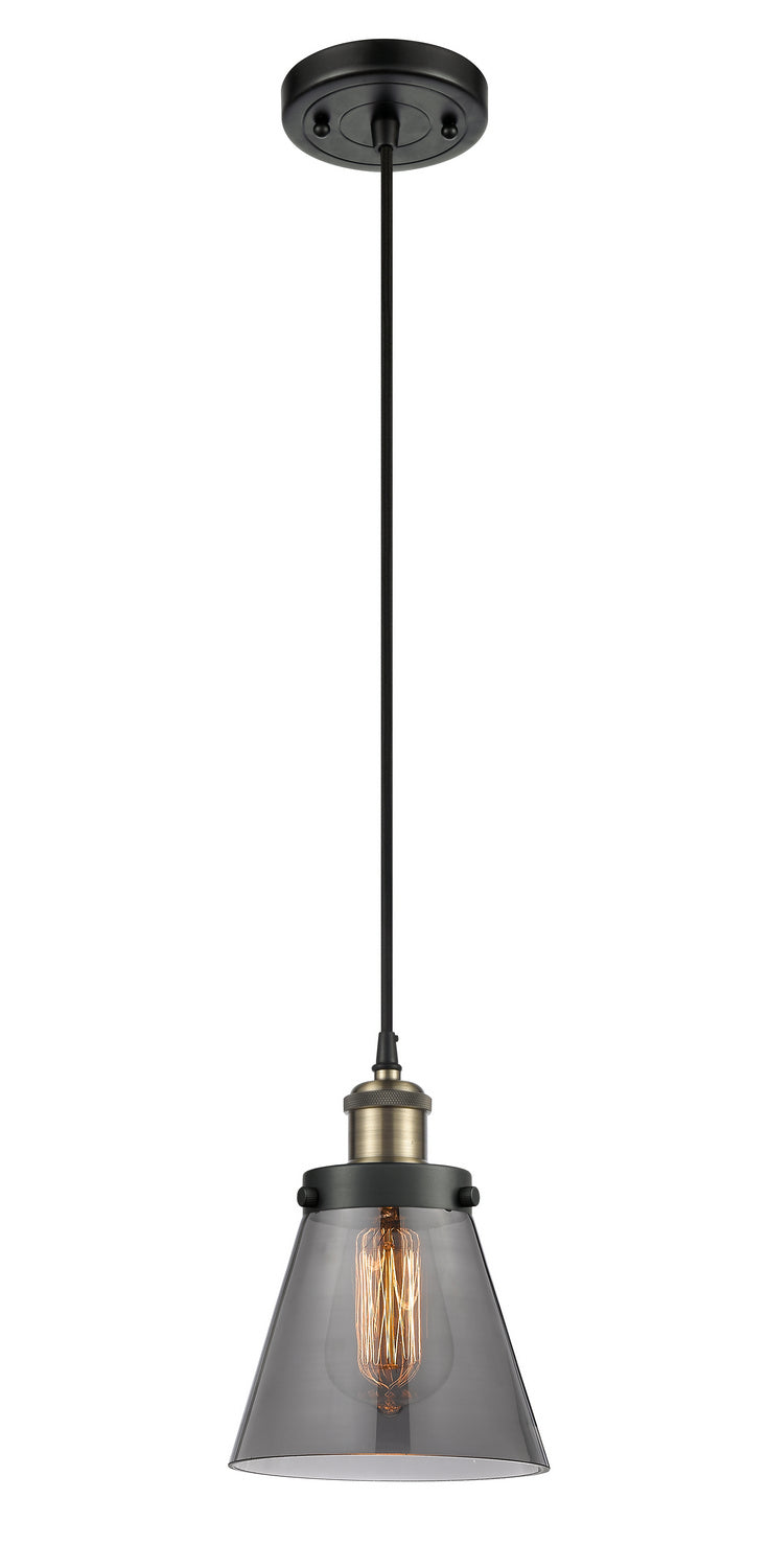 Innovations 916-1P-BAB-G63 One Light Mini Pendant, Black Antique Brass