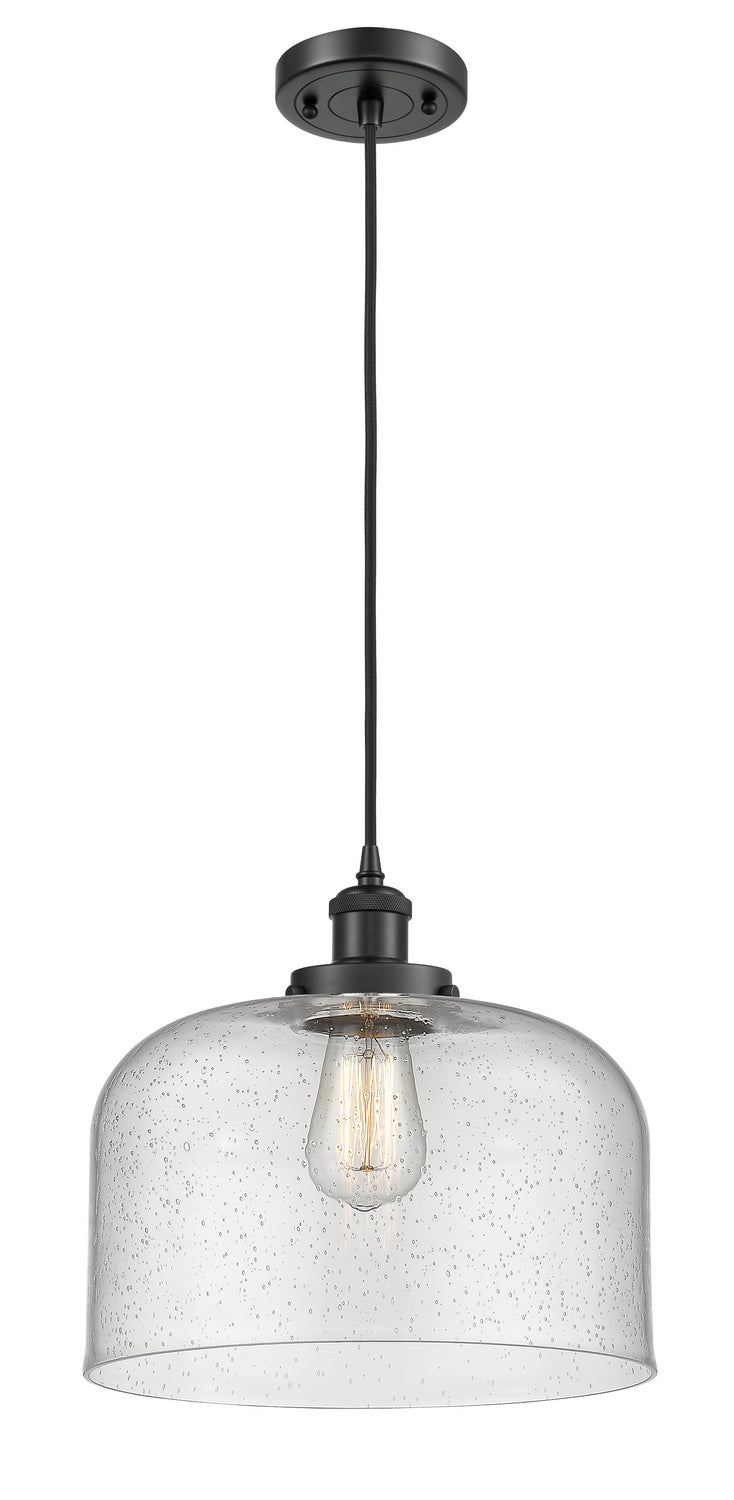 Innovations 916-1P-BK-G74-L-LED LED Mini Pendant, Matte Black