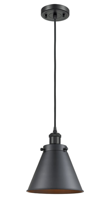 Innovations 916-1P-BK-M13 One Light Mini Pendant, Matte Black