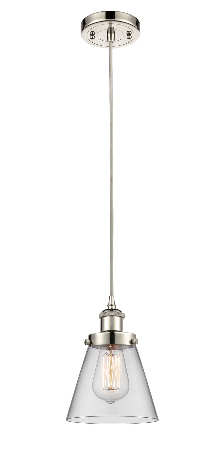 Innovations 916-1P-PN-G62 One Light Mini Pendant, Polished Nickel