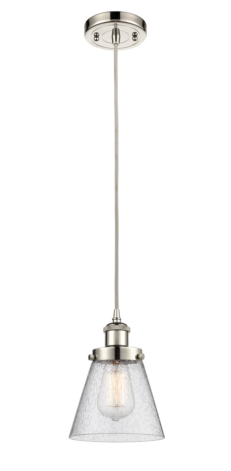 Innovations 916-1P-PN-G64 One Light Mini Pendant, Polished Nickel