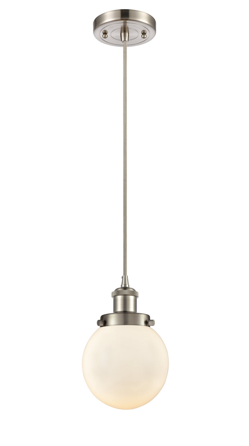 Innovations 916-1P-SN-G201-6 One Light Mini Pendant, Brushed Satin Nickel