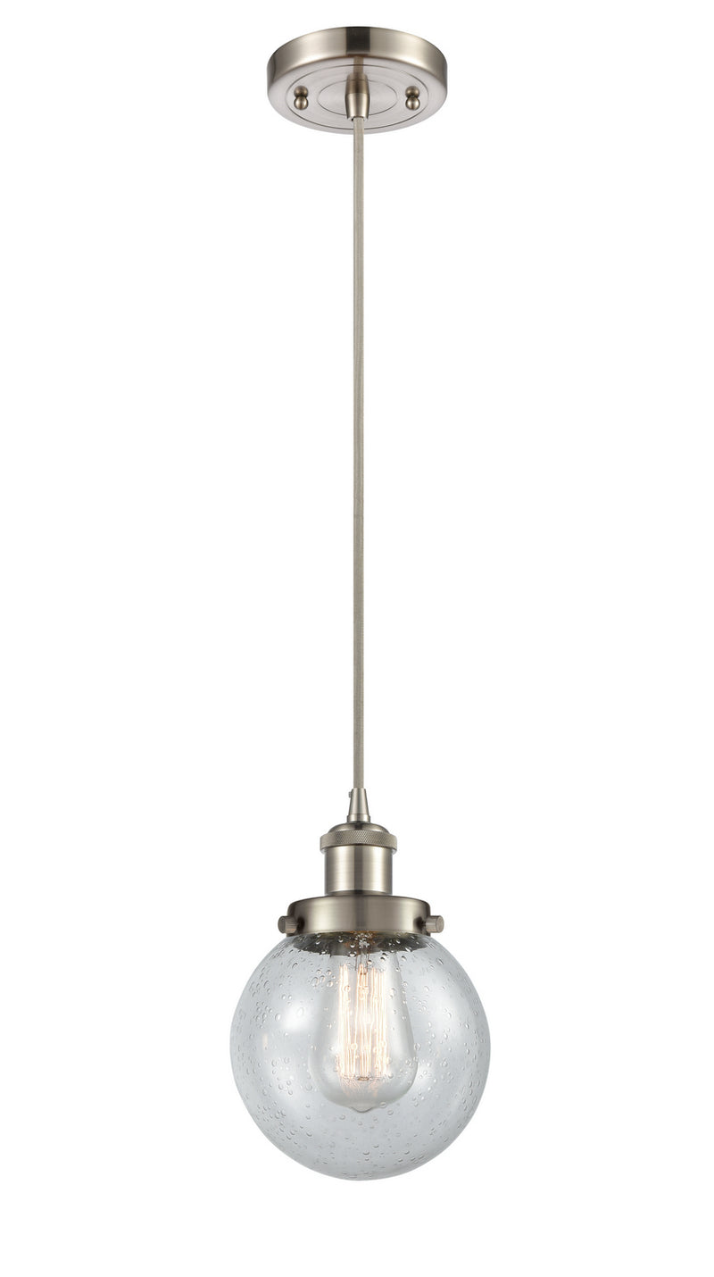 Innovations 916-1P-SN-G204-6 One Light Mini Pendant, Brushed Satin Nickel