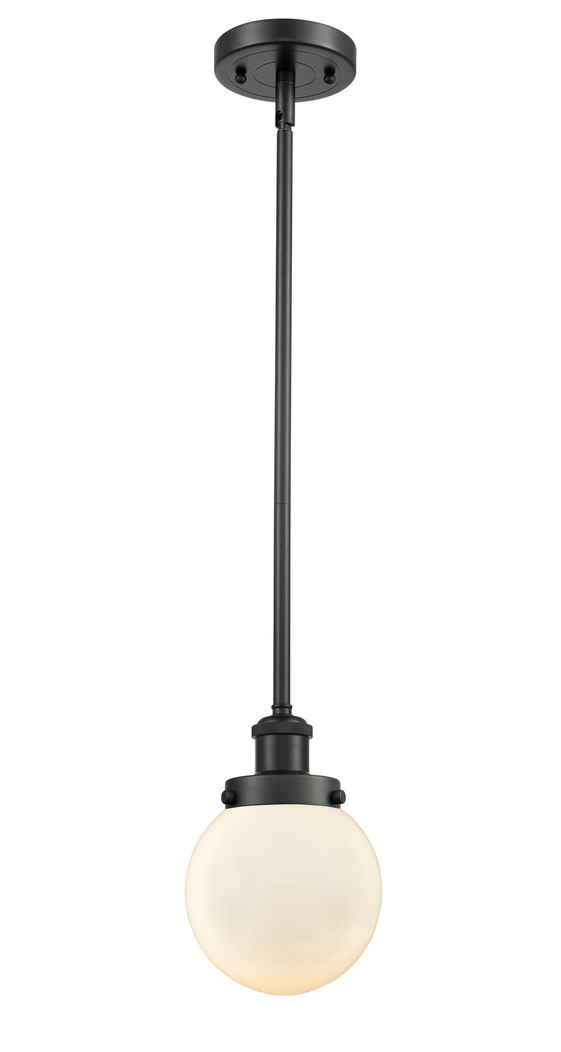 Innovations 916-1S-BK-G201-6-LED LED Mini Pendant, Matte Black