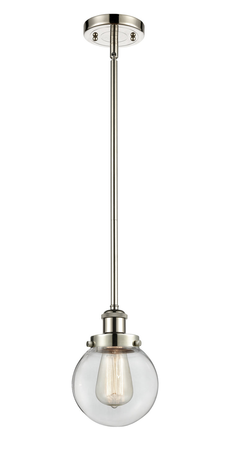 Innovations 916-1S-PN-G202-6 One Light Mini Pendant, Polished Nickel
