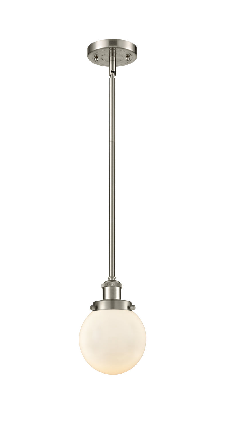 Innovations 916-1S-SN-G201-6 One Light Mini Pendant, Brushed Satin Nickel