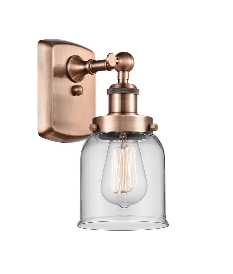 Innovations 916-1W-AC-G52 One Light Wall Sconce, Antique Copper