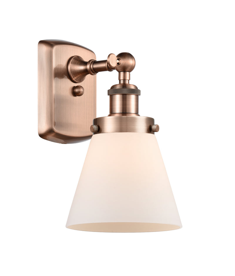 Innovations 916-1W-AC-G61 One Light Wall Sconce, Antique Copper