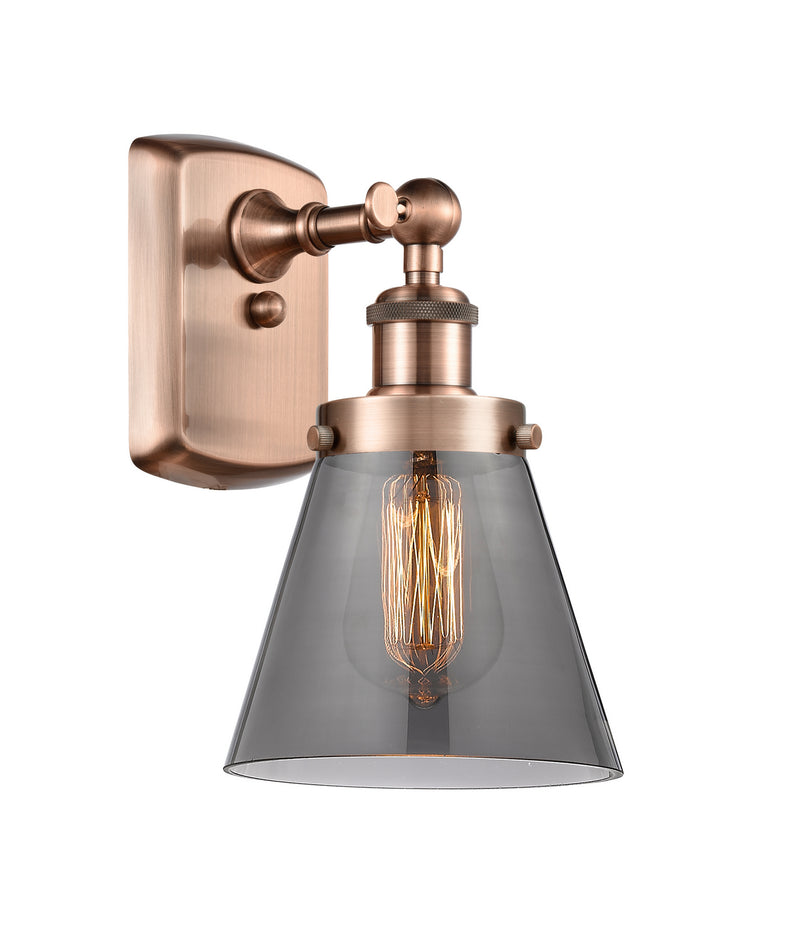 Innovations 916-1W-AC-G63 One Light Wall Sconce, Antique Copper