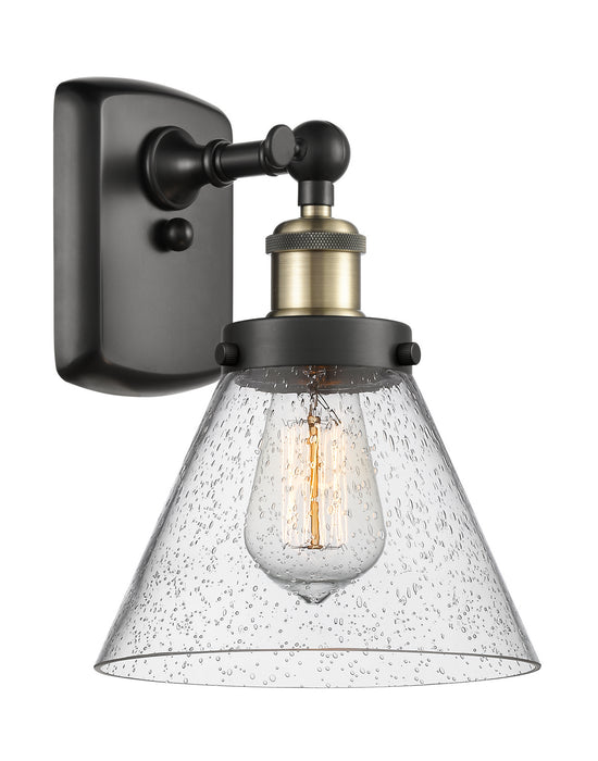 Innovations 916-1W-BAB-G44 One Light Wall Sconce, Black Antique Brass