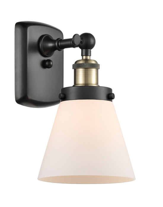 Innovations 916-1W-BAB-G61 One Light Wall Sconce, Black Antique Brass