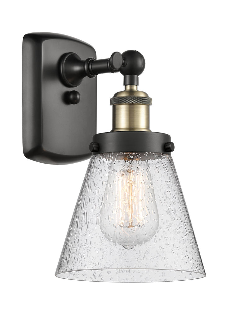 Innovations 916-1W-BAB-G64 One Light Wall Sconce, Black Antique Brass