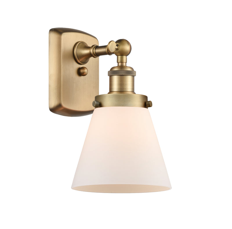 Innovations 916-1W-BB-G61 One Light Wall Sconce, Brushed Brass