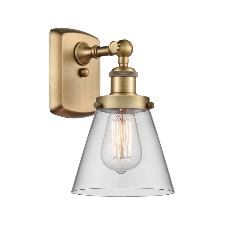 Innovations 916-1W-BB-G62 One Light Wall Sconce, Brushed Brass
