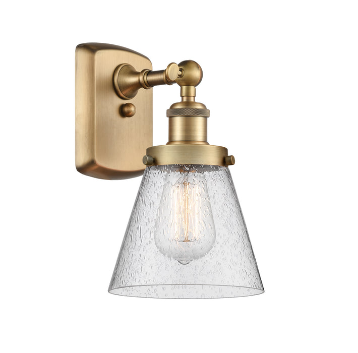 Innovations 916-1W-BB-G64 One Light Wall Sconce, Brushed Brass