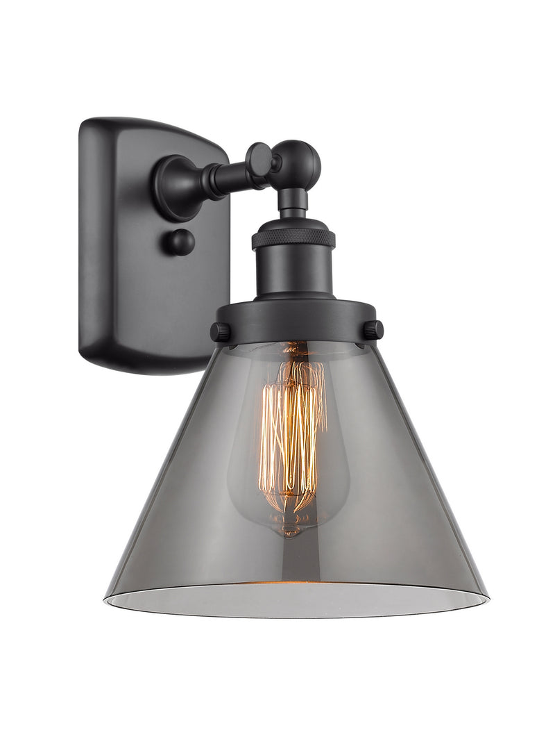 Innovations 916-1W-BK-G43 One Light Wall Sconce, Matte Black
