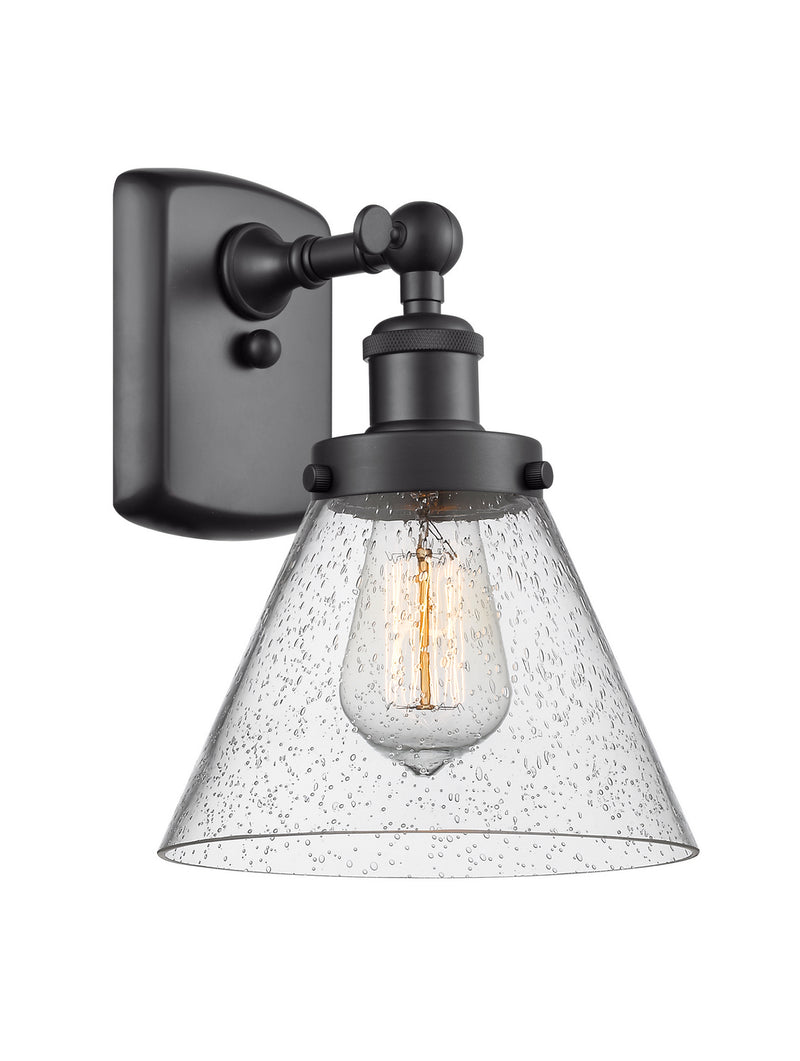 Innovations 916-1W-BK-G44 One Light Wall Sconce, Matte Black