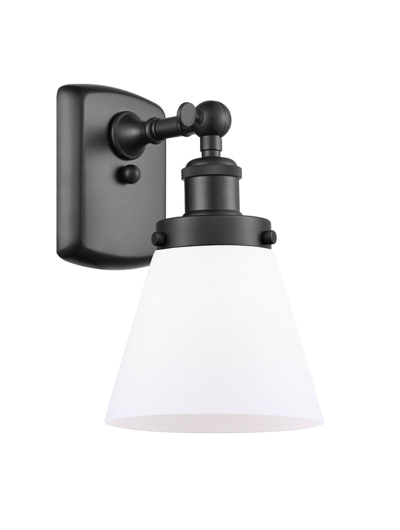 Innovations 916-1W-BK-G61 One Light Wall Sconce, Matte Black