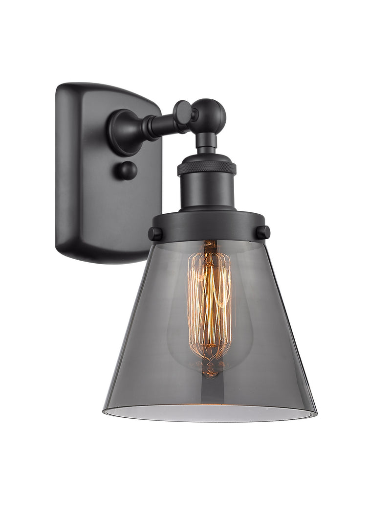 Innovations 916-1W-BK-G63 One Light Wall Sconce, Matte Black