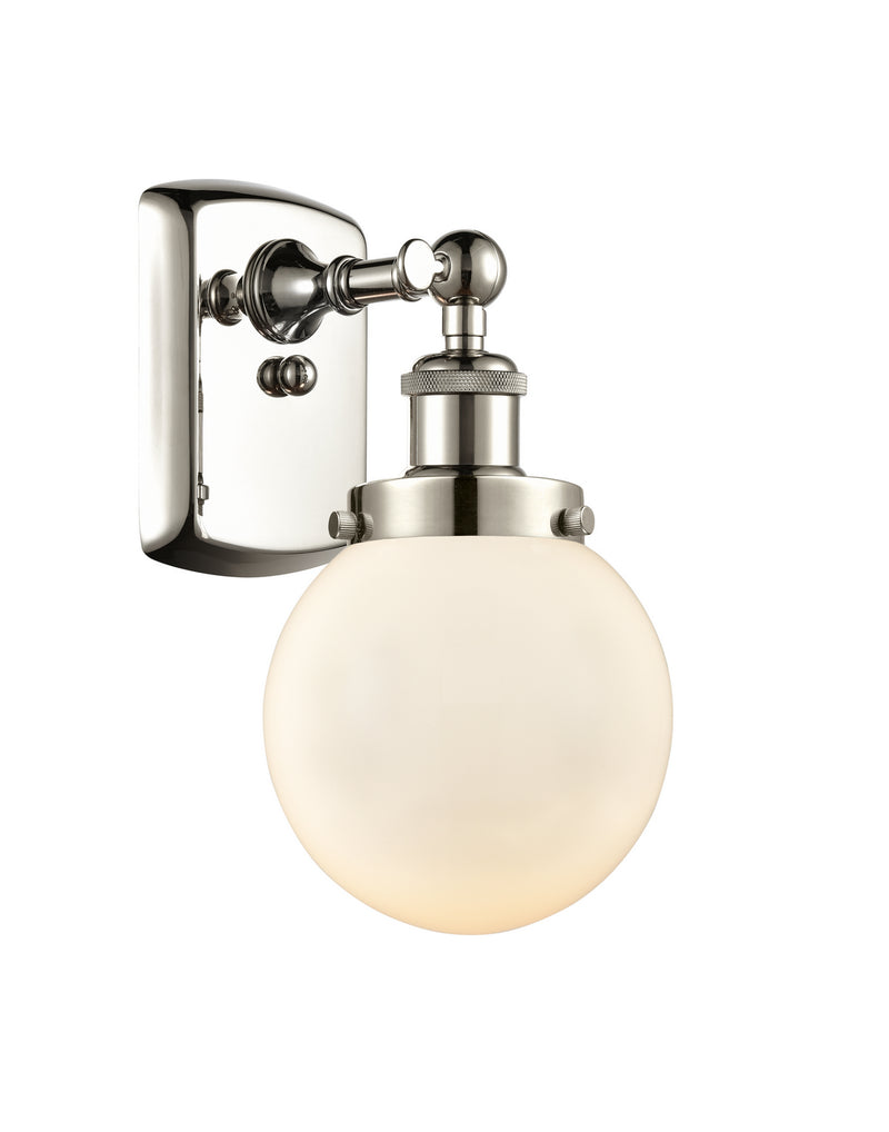 Innovations 916-1W-PN-G201-6 One Light Wall Sconce, Polished Nickel