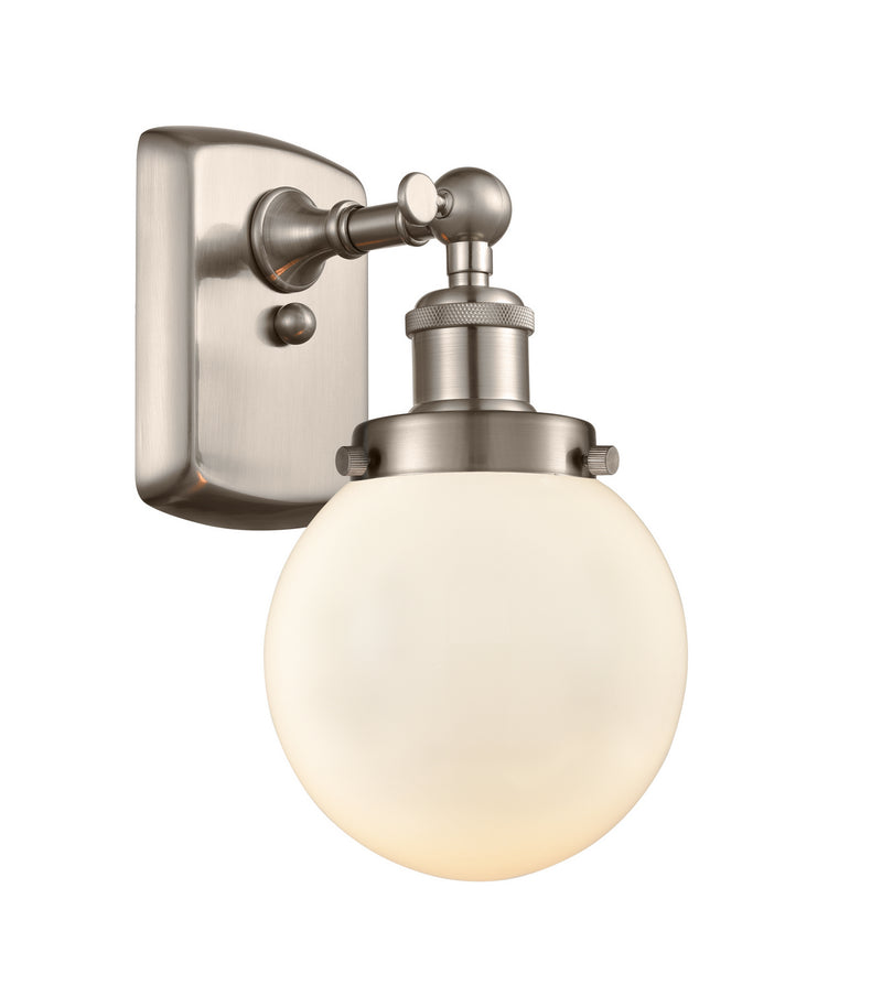 Innovations 916-1W-SN-G201-6-LED LED Wall Sconce, Brushed Satin Nickel
