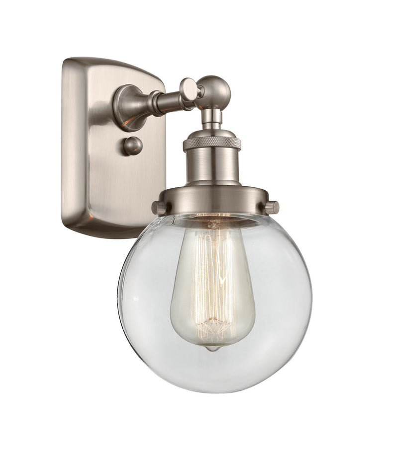 Innovations 916-1W-SN-G202-6 One Light Wall Sconce, Brushed Satin Nickel