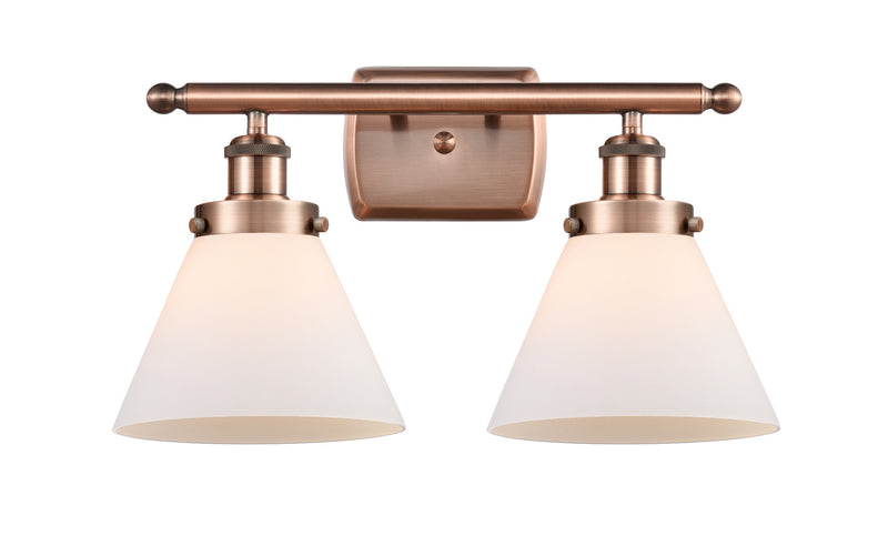 Innovations 916-2W-AC-G41 Two Light Bath Vanity, Antique Copper