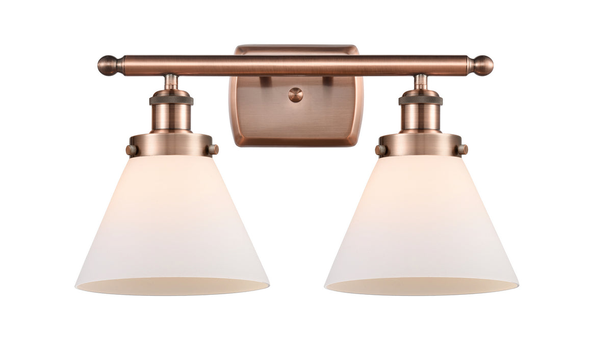 Innovations 916-2W-AC-G41 Two Light Bath Vanity, Antique Copper
