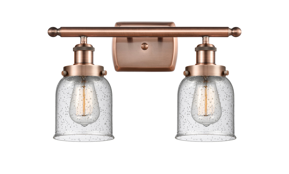 Innovations 916-2W-AC-G54 Two Light Bath Vanity, Antique Copper