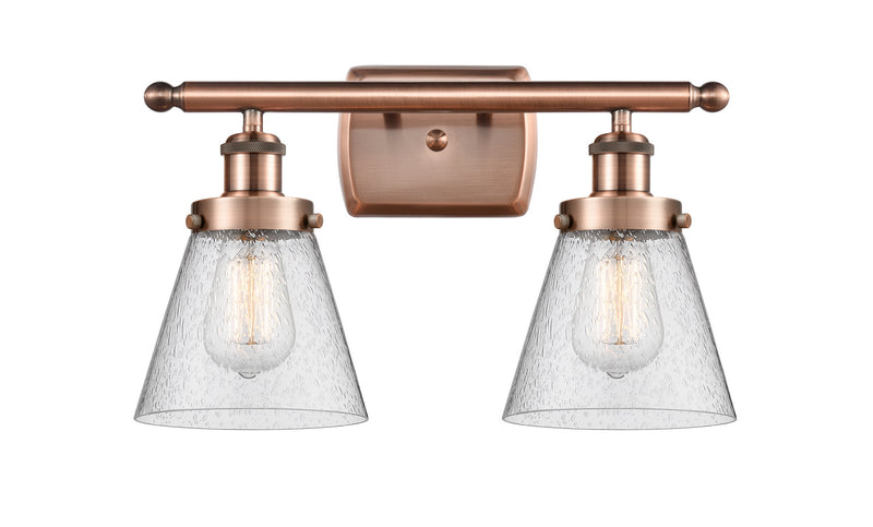 Innovations 916-2W-AC-G64-LED LED Bath Vanity, Antique Copper