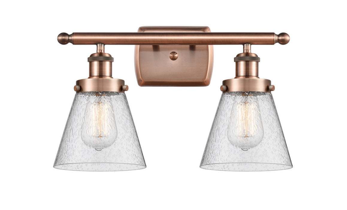 Innovations 916-2W-AC-G64-LED LED Bath Vanity, Antique Copper