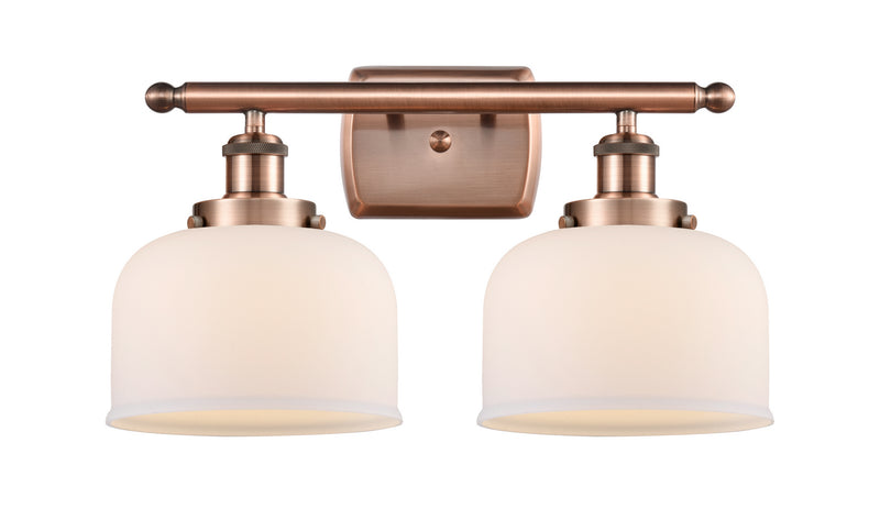 Innovations 916-2W-AC-G71 Two Light Bath Vanity, Antique Copper