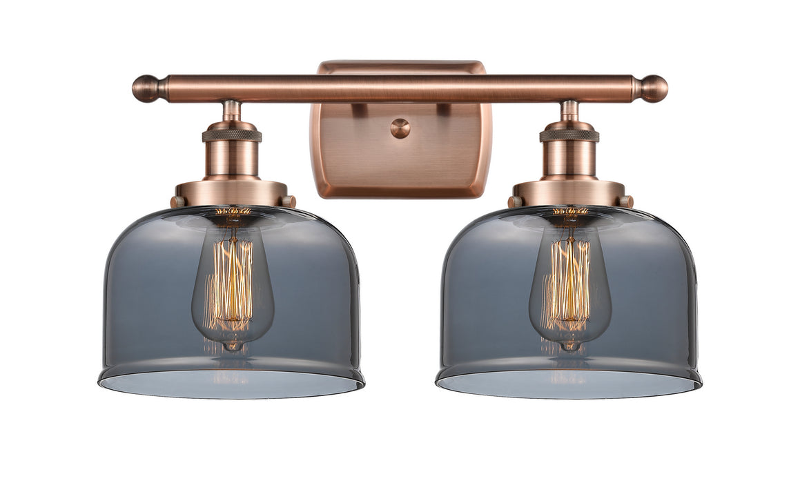 Innovations 916-2W-AC-G73 Two Light Bath Vanity, Antique Copper