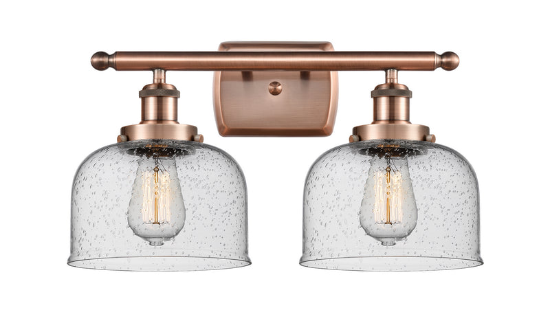 Innovations 916-2W-AC-G74 Two Light Bath Vanity, Antique Copper