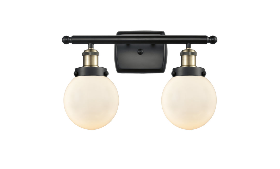 Innovations 916-2W-BAB-G201-6-LED LED Bath Vanity, Black Antique Brass