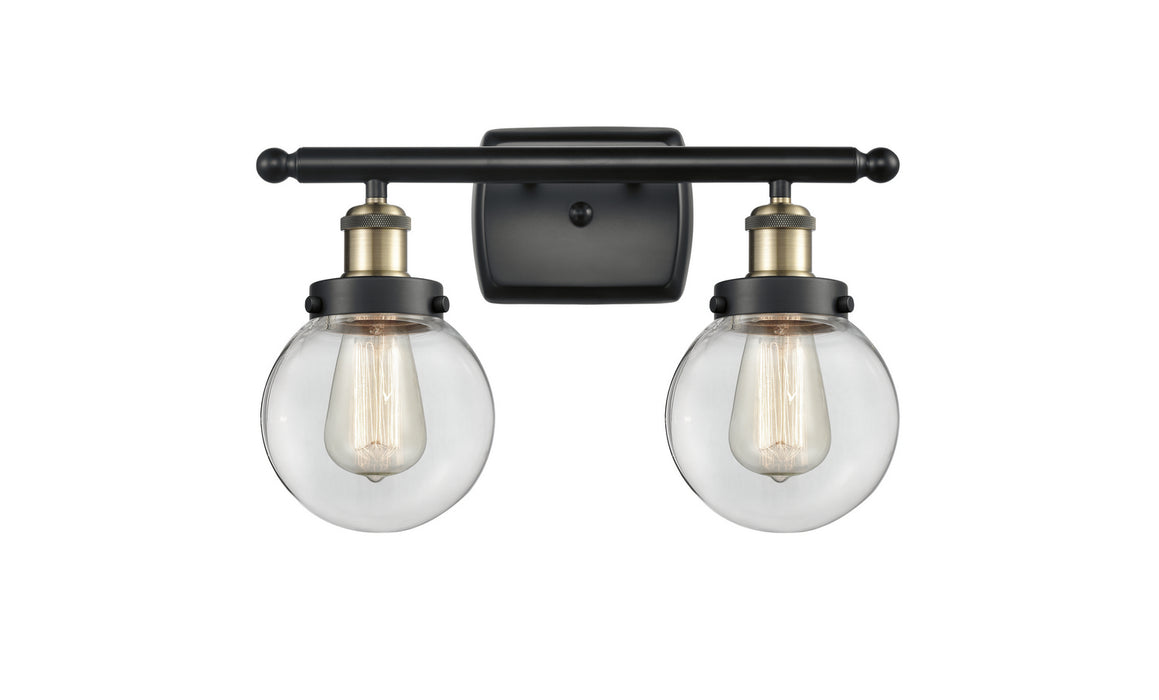 Innovations 916-2W-BAB-G202-6-LED LED Bath Vanity, Black Antique Brass