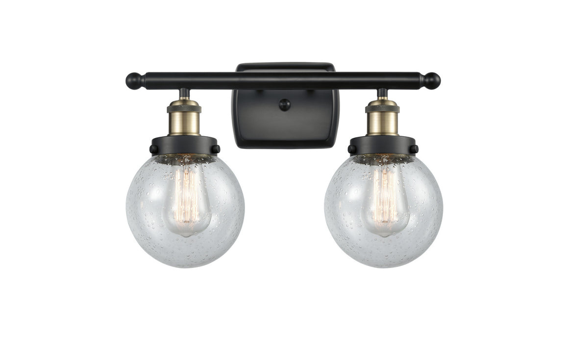 Innovations 916-2W-BAB-G204-6-LED LED Bath Vanity, Black Antique Brass
