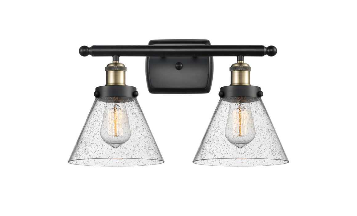 Innovations 916-2W-BAB-G44 Two Light Bath Vanity, Black Antique Brass