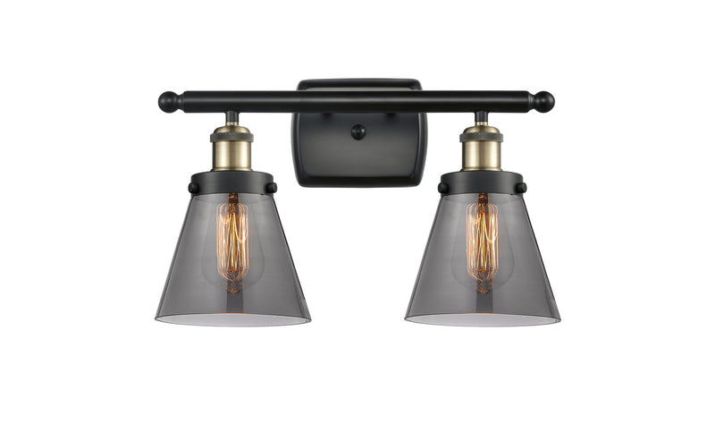 Innovations 916-2W-BAB-G63 Two Light Bath Vanity, Black Antique Brass