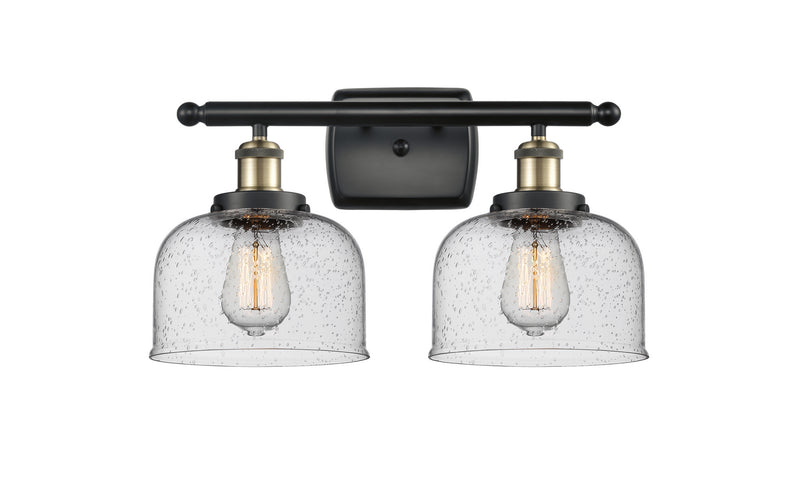 Innovations 916-2W-BAB-G74 Two Light Bath Vanity, Black Antique Brass