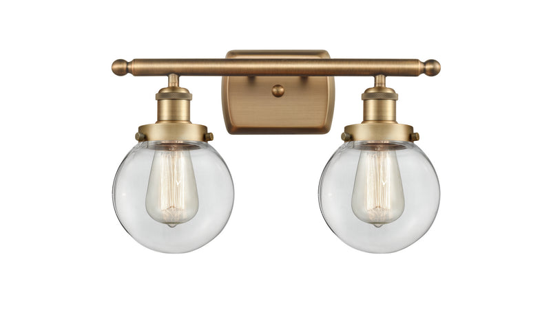 Innovations 916-2W-BB-G202-6-LED LED Bath Vanity, Brushed Brass