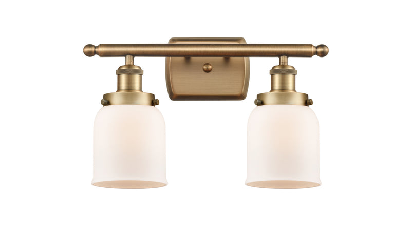 Innovations 916-2W-BB-G51 Two Light Bath Vanity, Brushed Brass