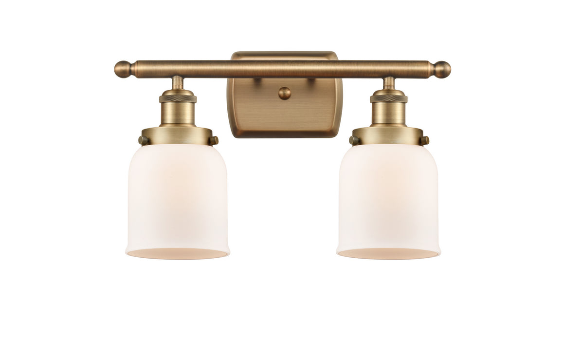 Innovations 916-2W-BB-G51 Two Light Bath Vanity, Brushed Brass