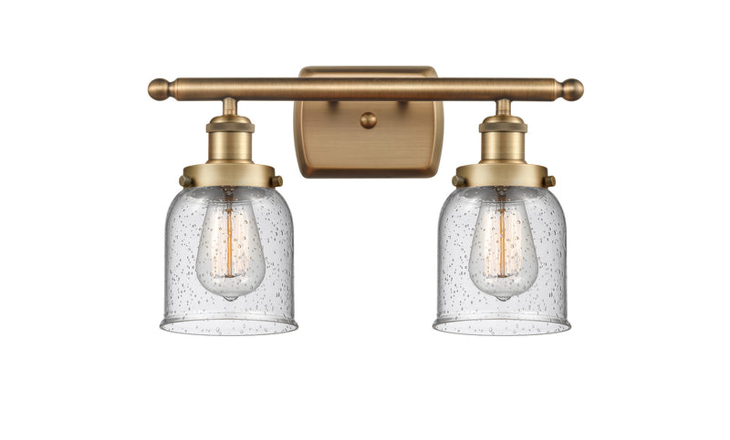 Innovations 916-2W-BB-G54 Two Light Bath Vanity, Brushed Brass