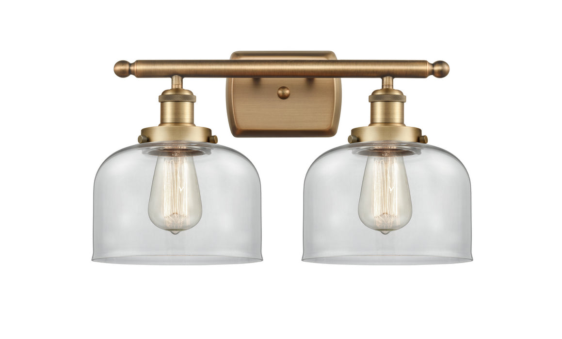 Innovations 916-2W-BB-G72 Two Light Bath Vanity, Brushed Brass
