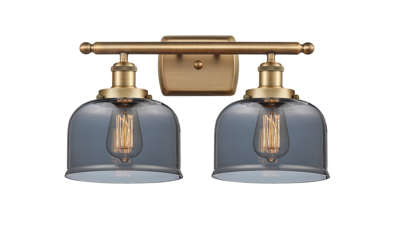 Innovations 916-2W-BB-G73 Two Light Bath Vanity, Brushed Brass