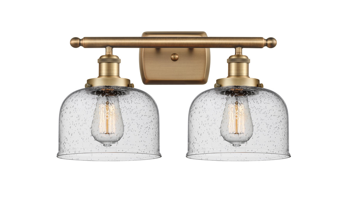 Innovations 916-2W-BB-G74 Two Light Bath Vanity, Brushed Brass