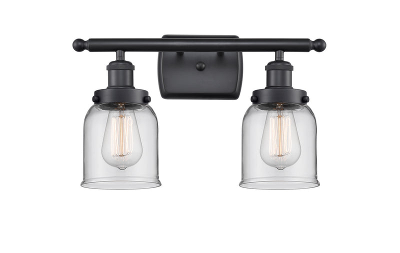 Innovations 916-2W-BK-G52 Two Light Bath Vanity, Matte Black
